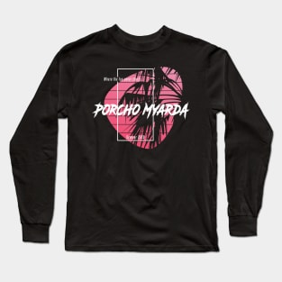 Porcho Myarda Funny Staycation 2020 Vacation Long Sleeve T-Shirt